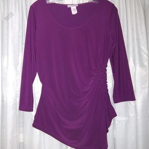 BLEEKER & MCDOUGAL BLOUSE.  SIZE M.